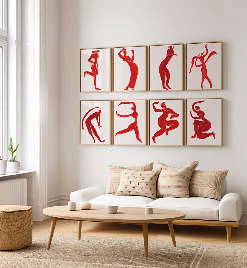 RED AURA GALLERY WALL , GALLERY WALLS & SETS