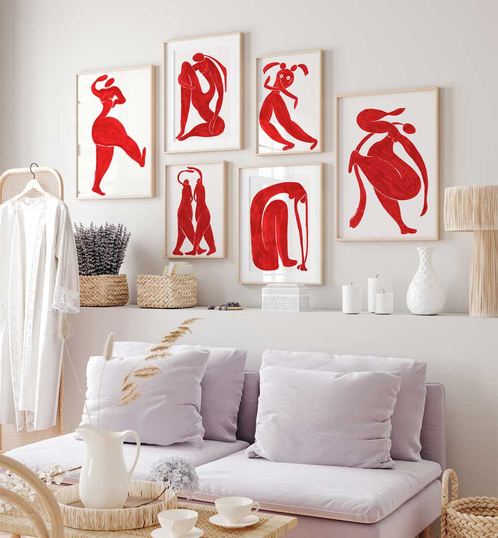 RED ESSENCE GALLERY WALL , GALLERY WALLS & SETS