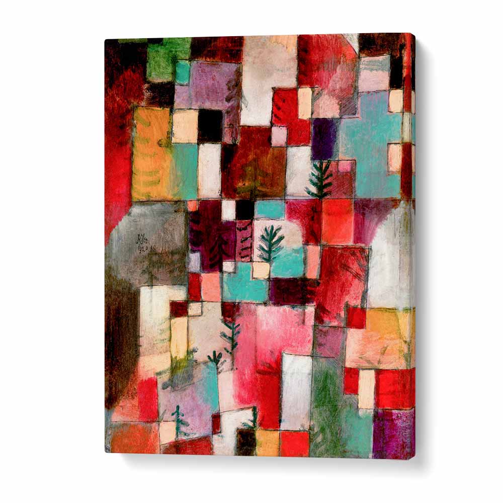 Red Green And Violet–yellow Rhythms 1920 Vintage Paintings in Gallery Wrap