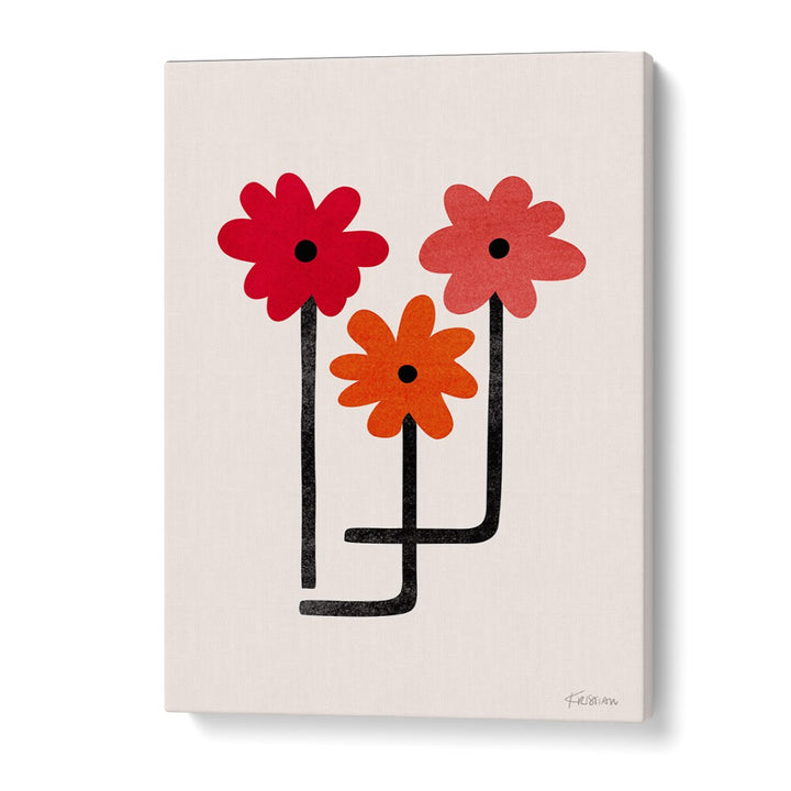 Red Hot Blooms by Kristian Gallagher Wall Art Prints in Gallery Wrap