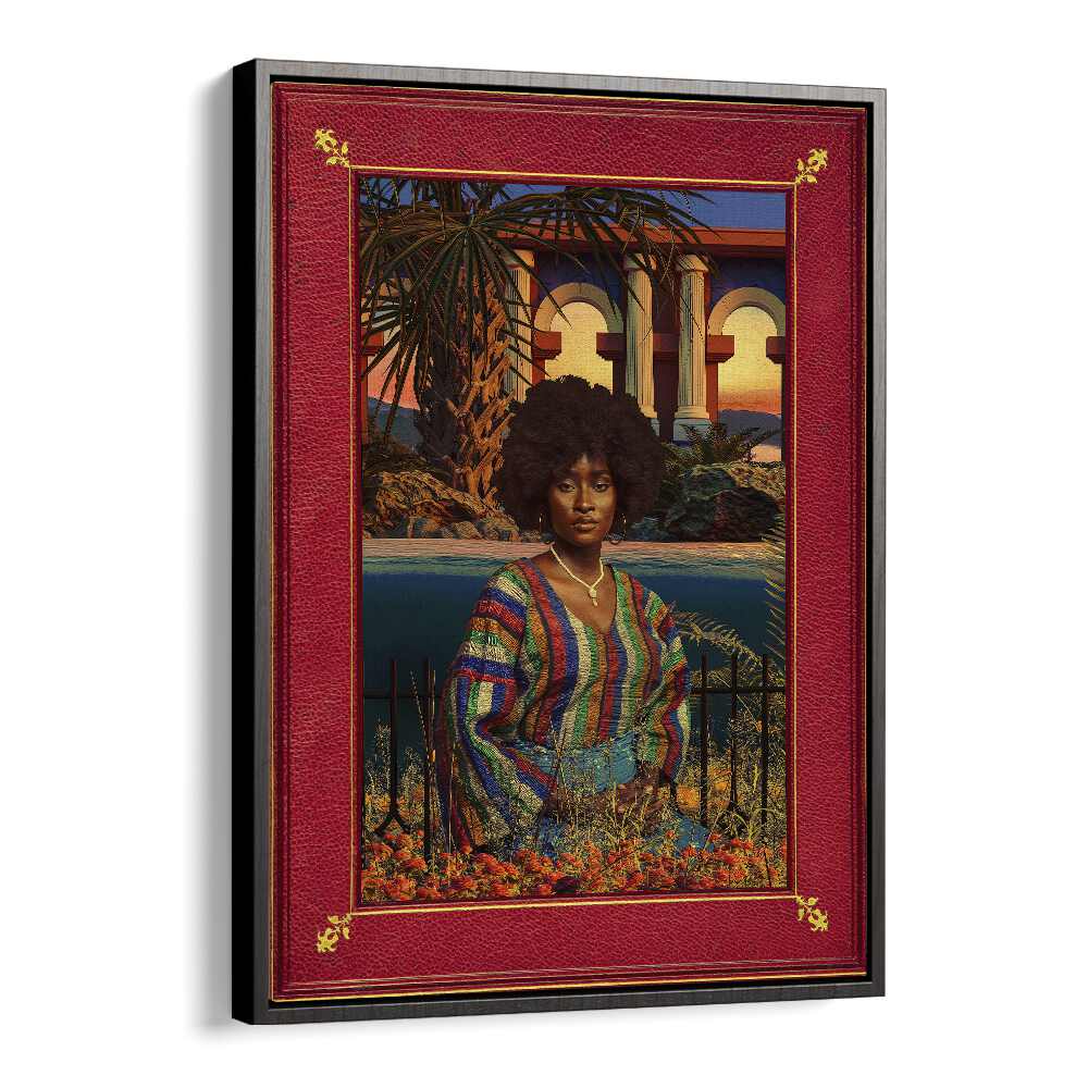 Regal By By Cosmo Zach Surreal Art Prints in Black Floater Frame