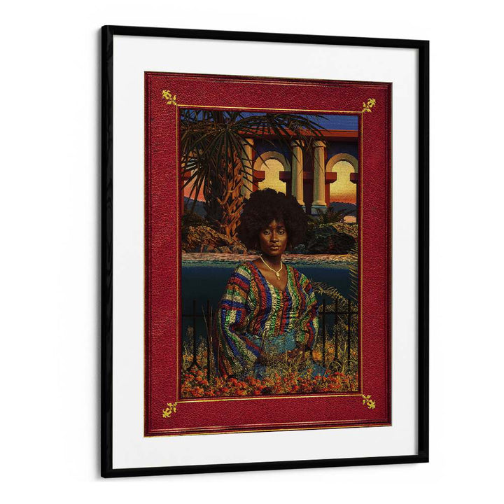 Regal By By Cosmo Zach Surreal Art Prints in Black Frame With Mount