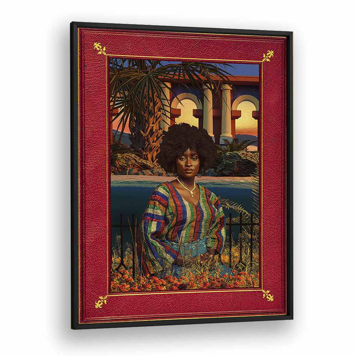 Regal By By Cosmo Zach Surreal Art Prints in Black Plain Frame