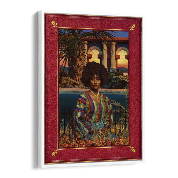 Regal By By Cosmo Zach Surreal Art Prints in White Floater Frame