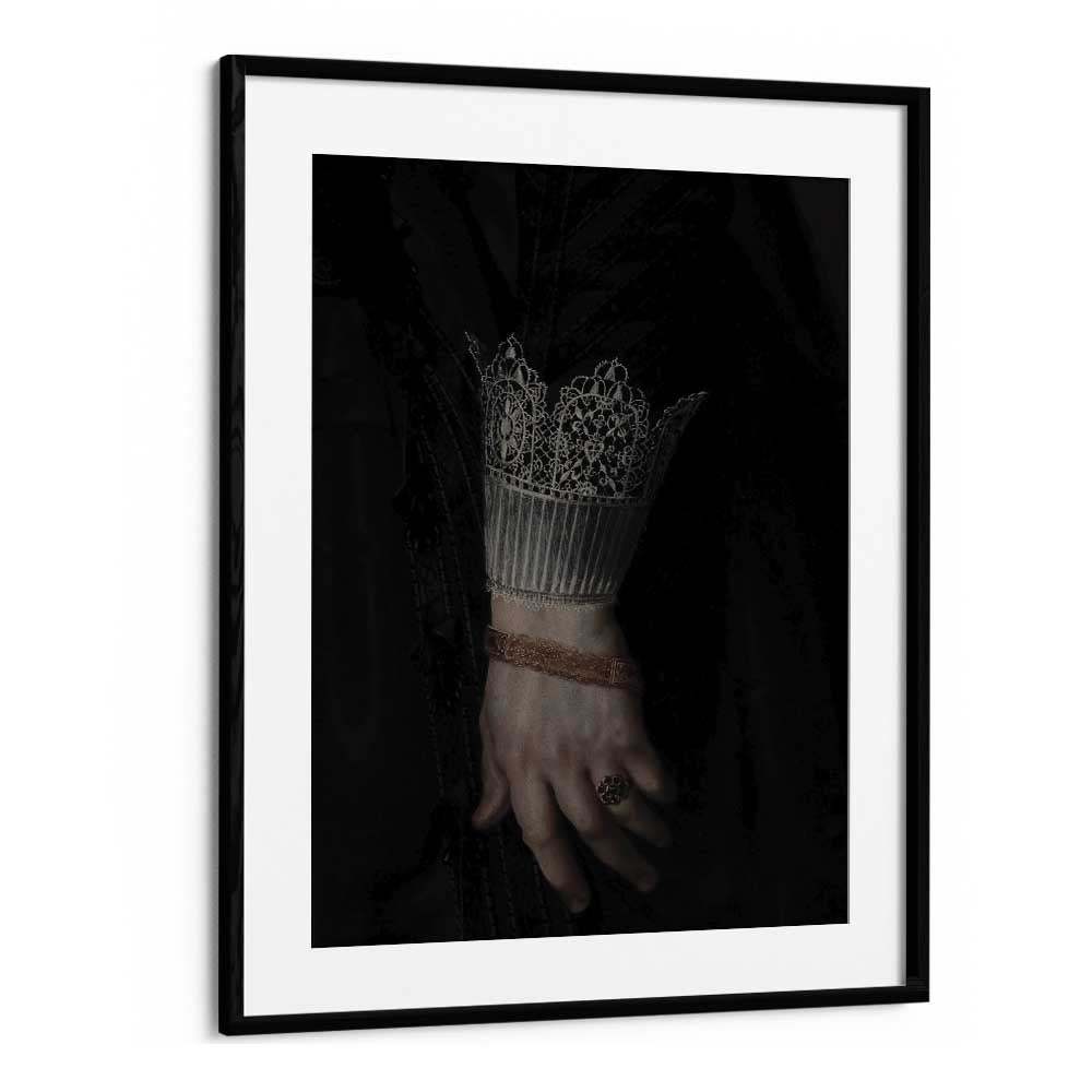 Regal Grasp The Royal Gothic Hand Gothic Art Prints in Black Frame With Mount