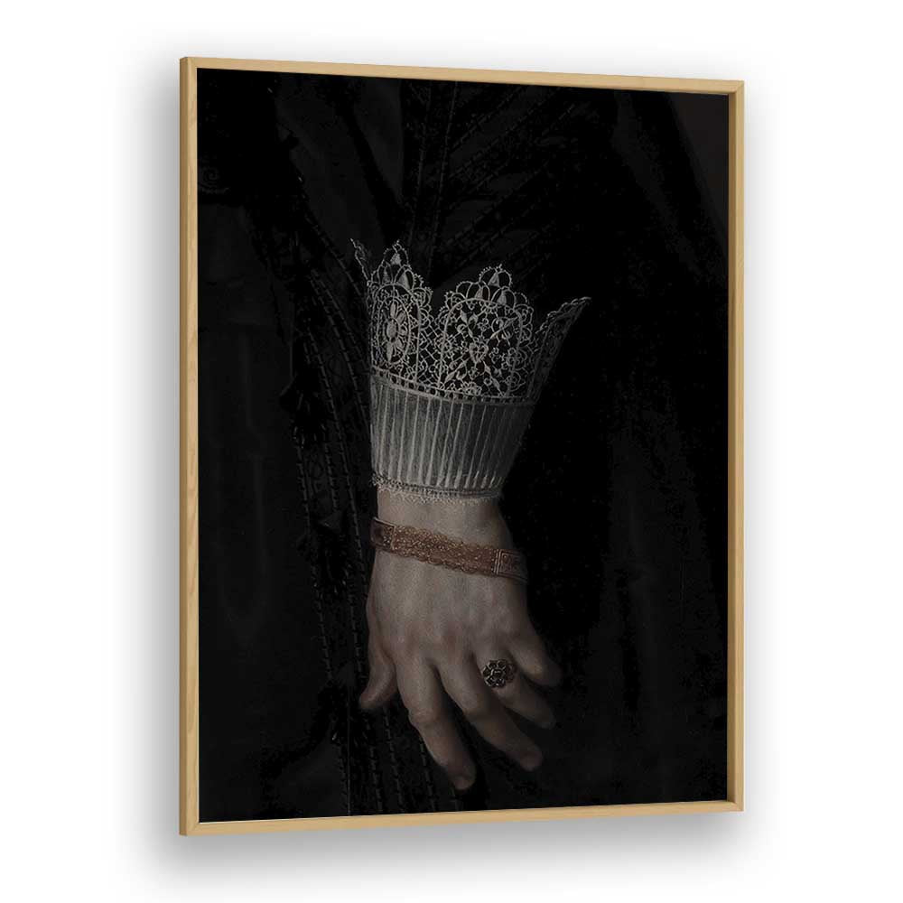 Regal Grasp The Royal Gothic Hand Gothic Art Prints in Oak Wood Plain Frame