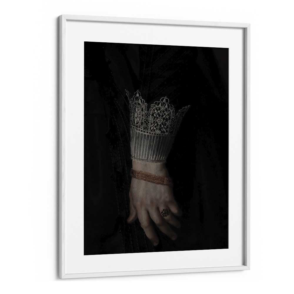 Regal Grasp The Royal Gothic Hand Gothic Art Prints in White Frame With Mount