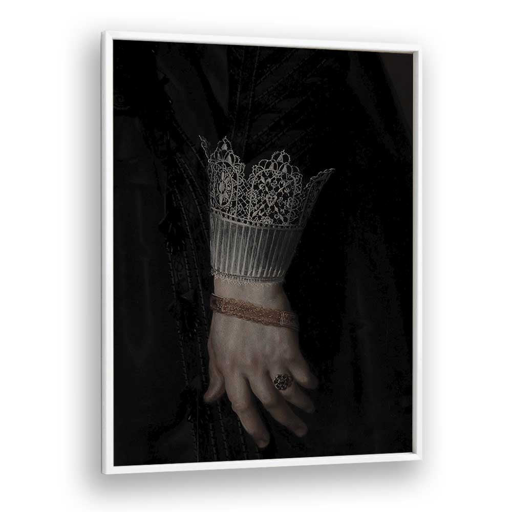 Regal Grasp The Royal Gothic Hand Gothic Art Prints in White Plain Frame