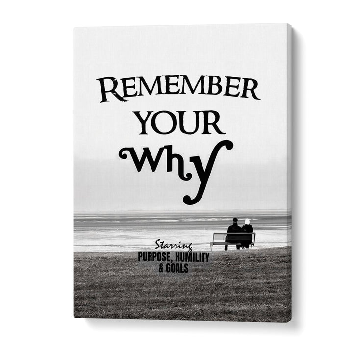 Remember Your Why Quotes And Typography Posters in Gallery Wrap