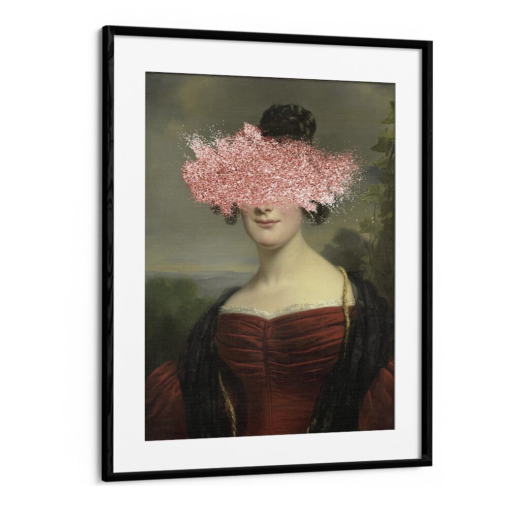 Renaissance Sparkle Splash by the Art Concept Altered Art Prints in Black Frame With Mount