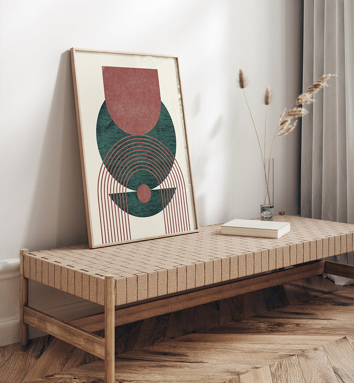 AQUAMARINE MARBLE GEOMETRIC DESIGN , BOHO ART PAINTINGS