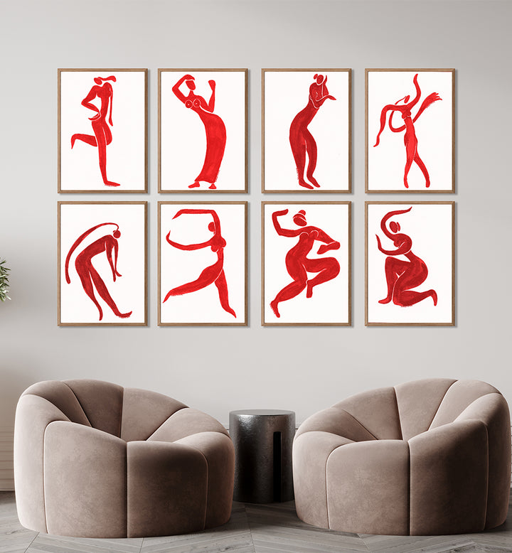 RED AURA GALLERY WALL , GALLERY WALLS & SETS