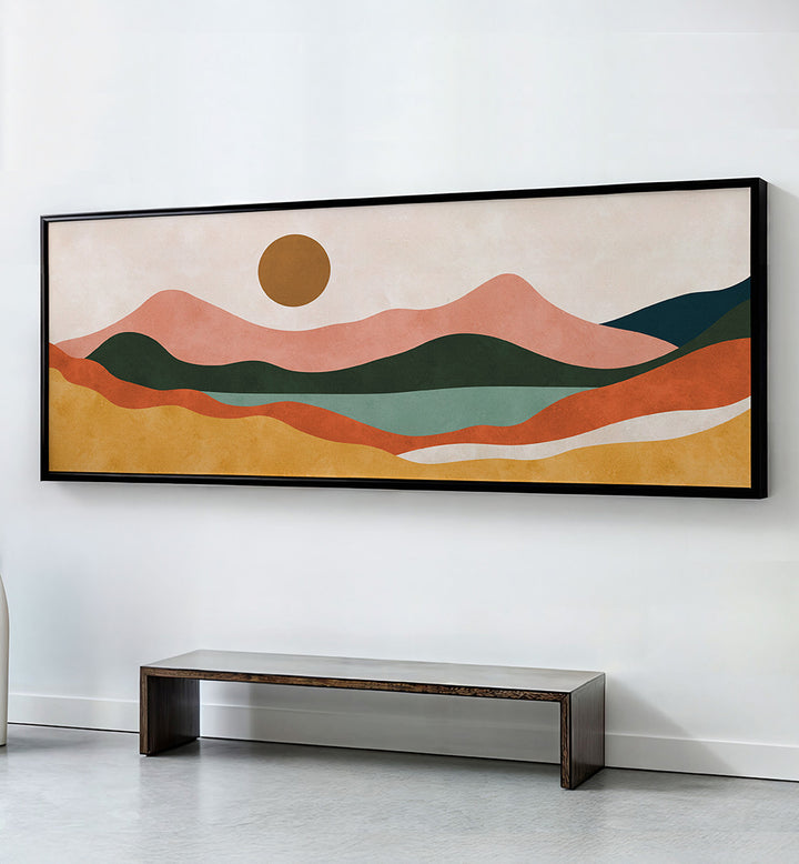 LANDSCAPE AND SUNSET V , PANORAMIC ART