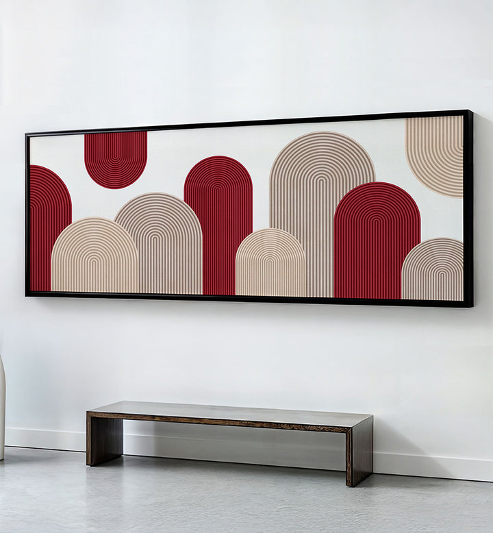 ABSTRACT GEOMETRIC ARTWORK , PANORAMIC ART