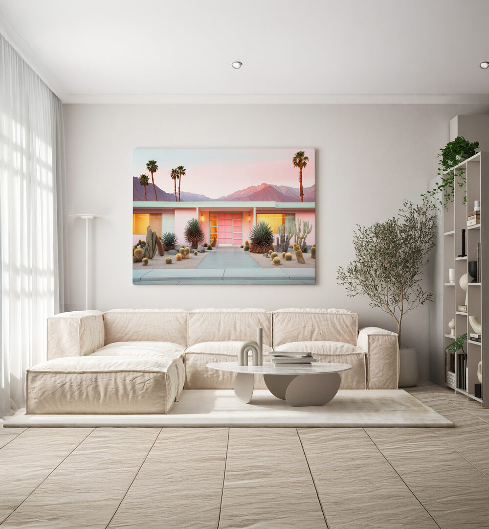 Vibrant RETRO PALM SPRINGS, BEACH PAINTINGS bring modern charm to your space with Philippe Hugonnard's exclusive collection.