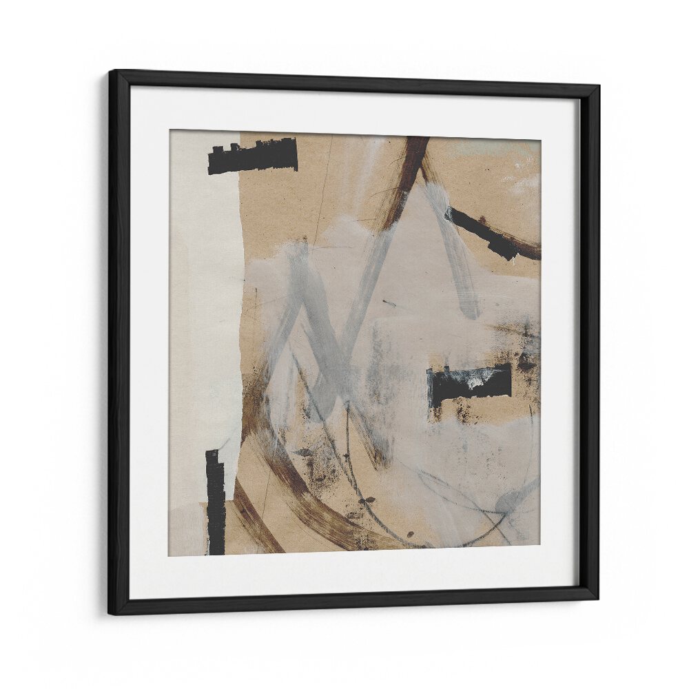 Reunion By Dan Hobday Abstract Art Abstract Paintings in Black Frame With Mount