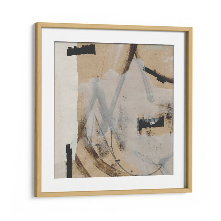 Reunion By Dan Hobday Abstract Art Abstract Paintings in Oak Wood Frame With Mount