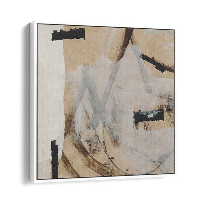 Reunion By Dan Hobday Abstract Art Abstract Paintings in White Floater Frame