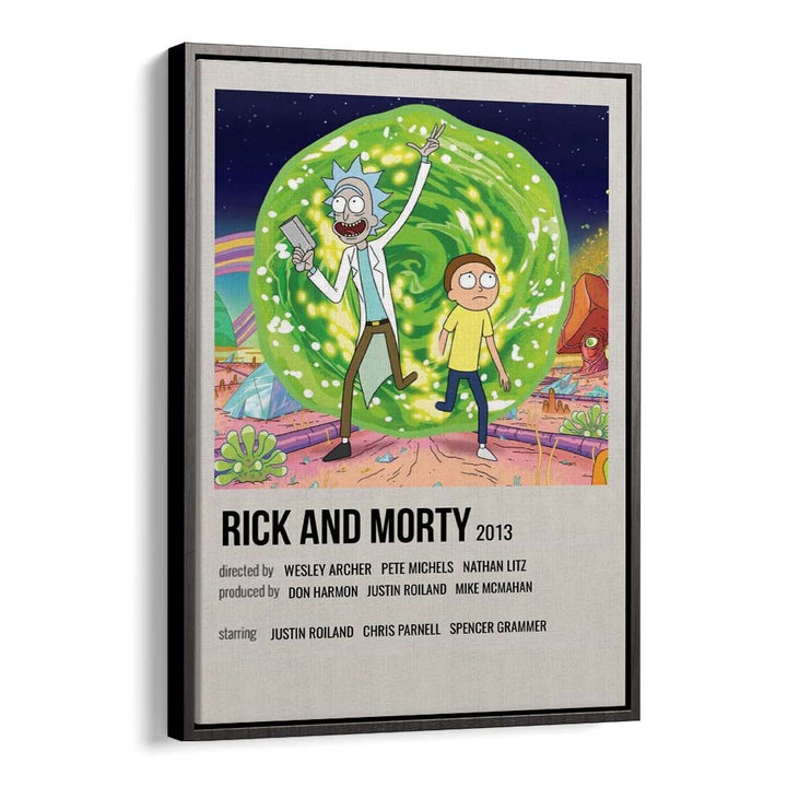 Rick Morty 2013 i Movie Posters in Black Floater Frame