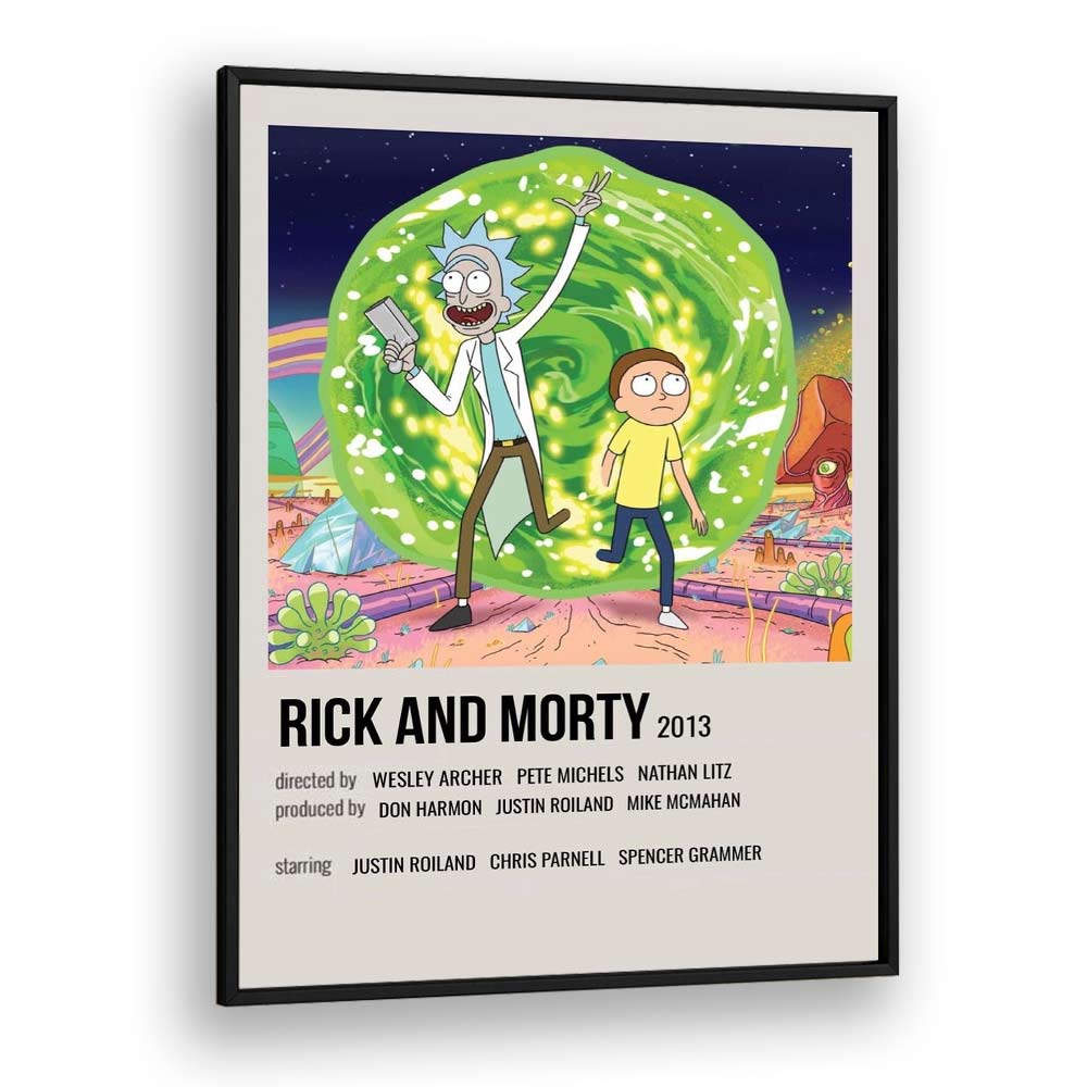 Rick Morty 2013 i Movie Posters in Black Plain Frame