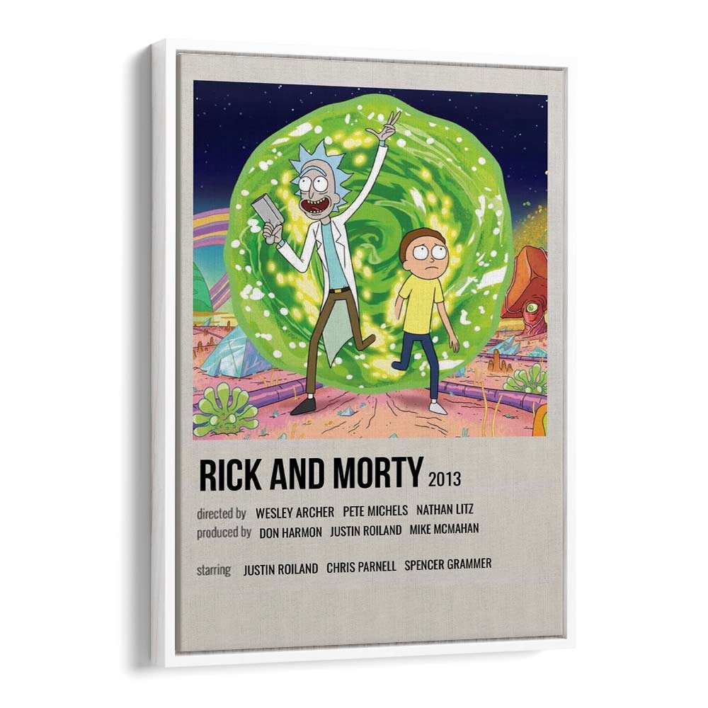 Rick Morty 2013 i Movie Posters in White Floater Frame