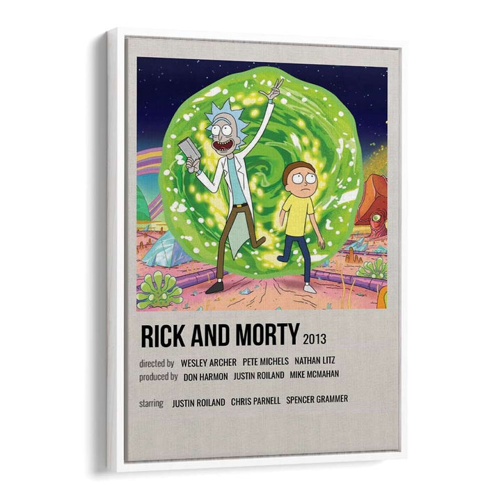 Rick Morty 2013 i Movie Posters in White Floater Frame