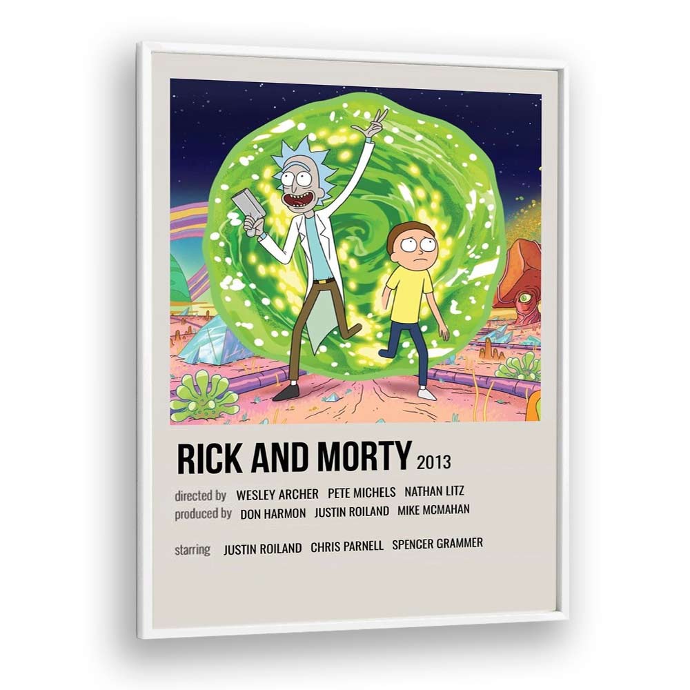 Rick Morty 2013 i Movie Posters in White Plain Frame