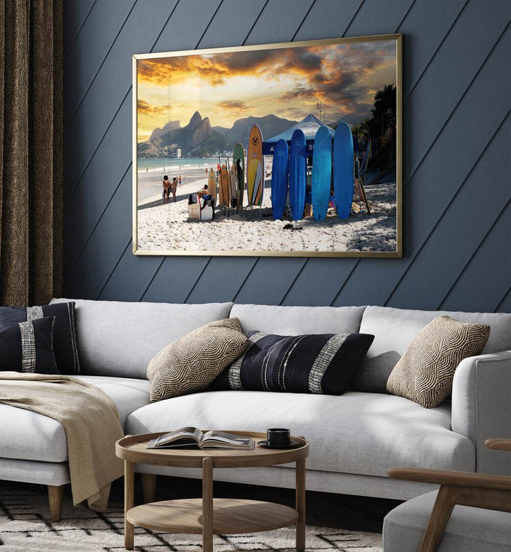 RIO DE JANEIRO SUNSET SURF BEACH   , BEACH PAINTINGS