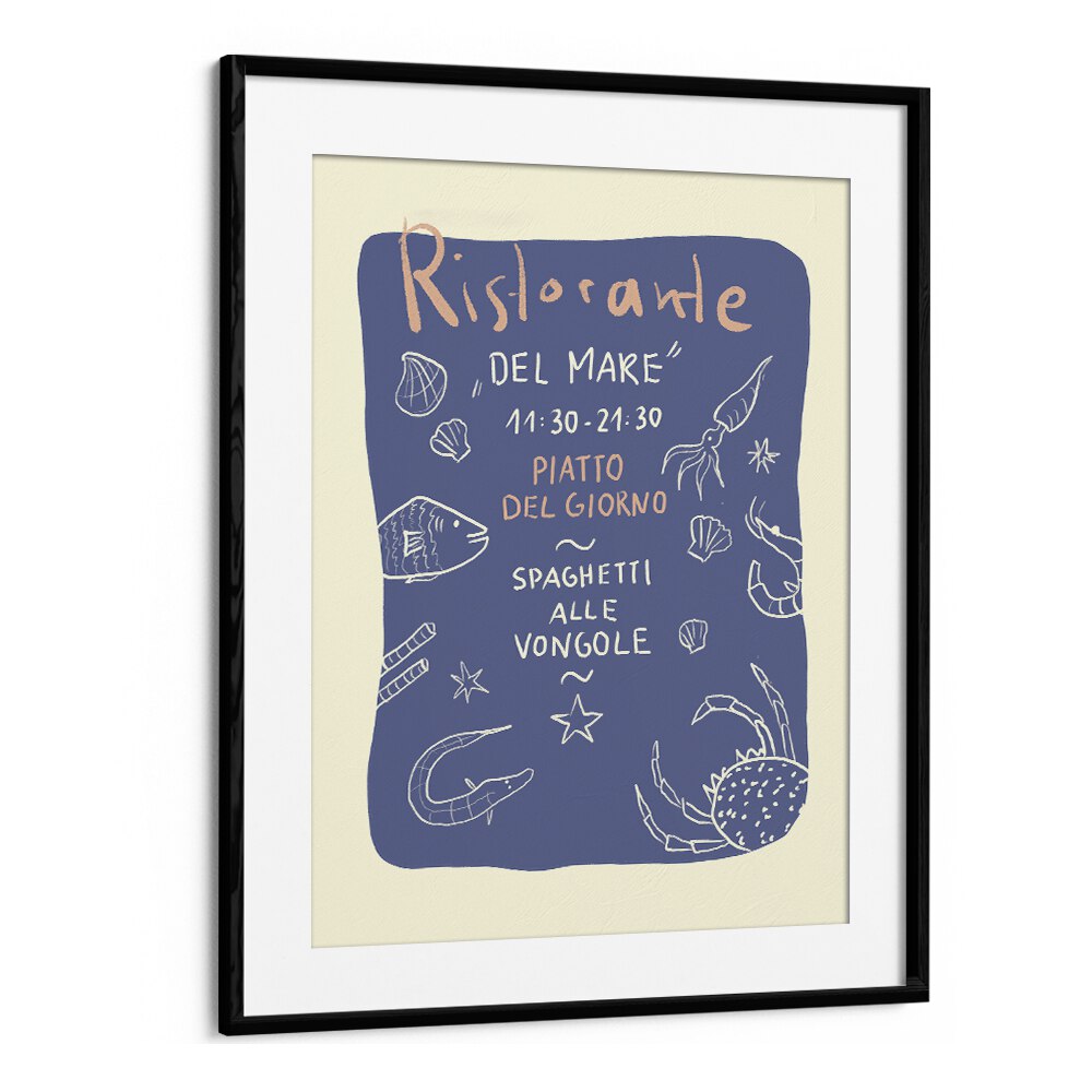 Ristorante Up by Studio Dolci Kitchen Posters in Black Frame With Mount