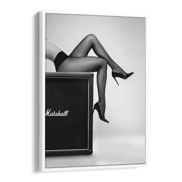 Rock N Legs by David Drake Fine Art Photography Fashion Photography in White Floater Frame