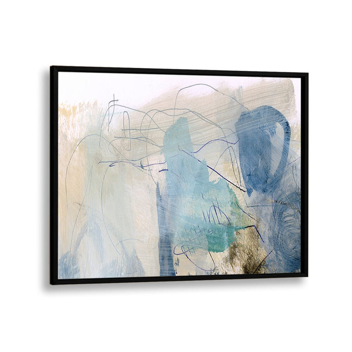 Rockpool By Dan Hobday Abstract Art Abstract Paintings in Black Plain Frame