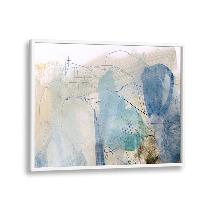 Rockpool By Dan Hobday Abstract Art Abstract Paintings in White Plain Frame