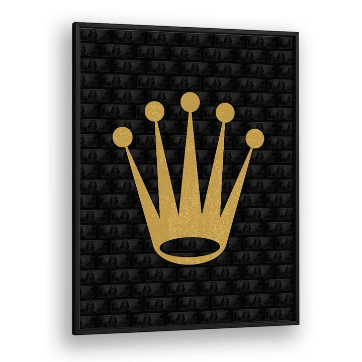 Rolex Crown Fashion Paintings Fashion Posters in Black Plain Frame