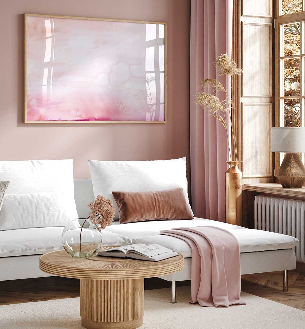 ROSE LANDSCAPE , ABSTRACT PAINTINGS