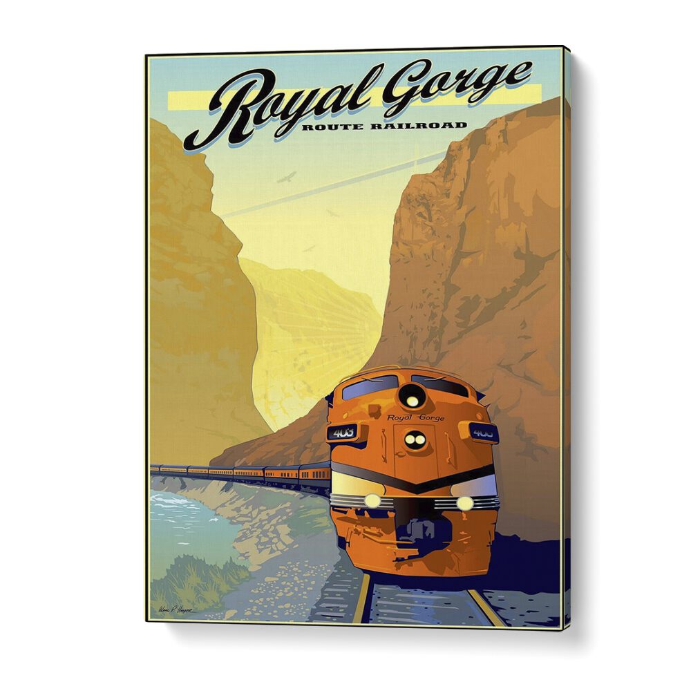 Route Railroad-royal Gorge  Travel Posters in Gallery Wrap