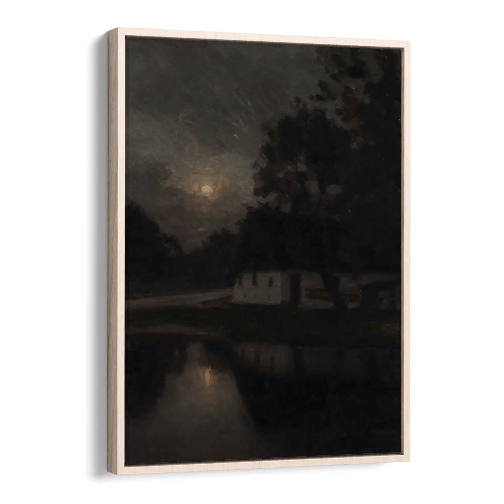 Ruins Of Remorse Gothic Wall Art Prints in Oak Wood Floater Frame