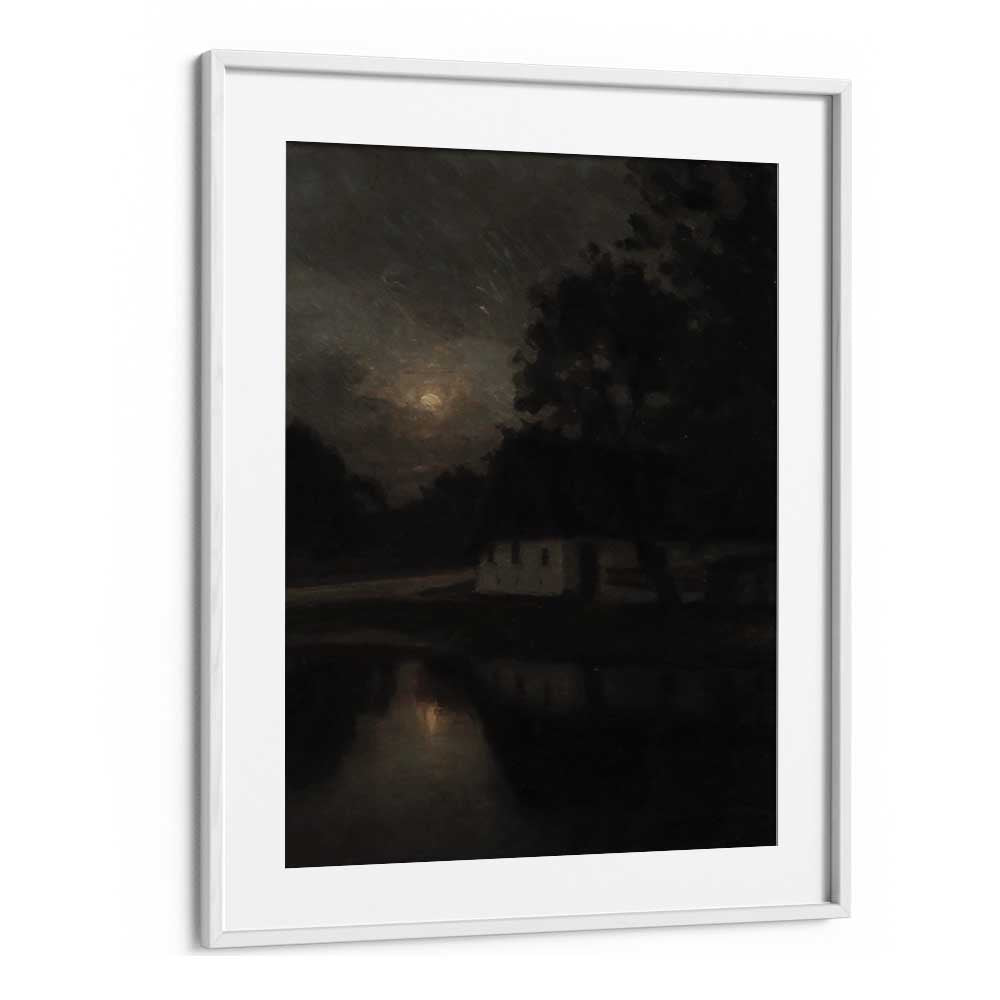 Ruins Of Remorse Gothic Wall Art Prints in White Frame With Mount