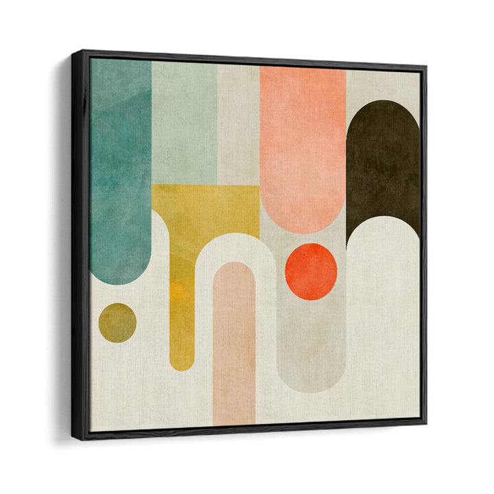 Runde Shapes Kopie By Ana Rut Bre Abstract Art Abstract Paintings in Black Floater Frame