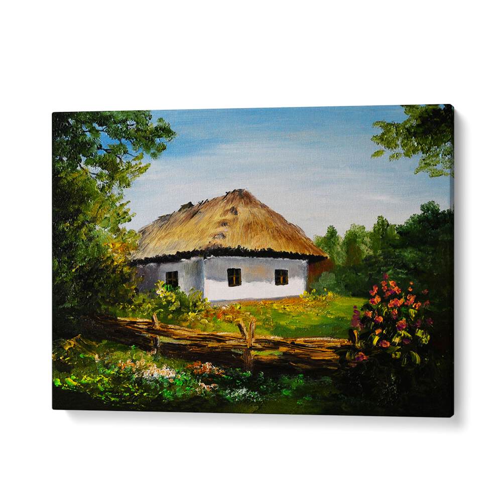 Rustic Refuge Vintage European Paintings in Gallery Wrap