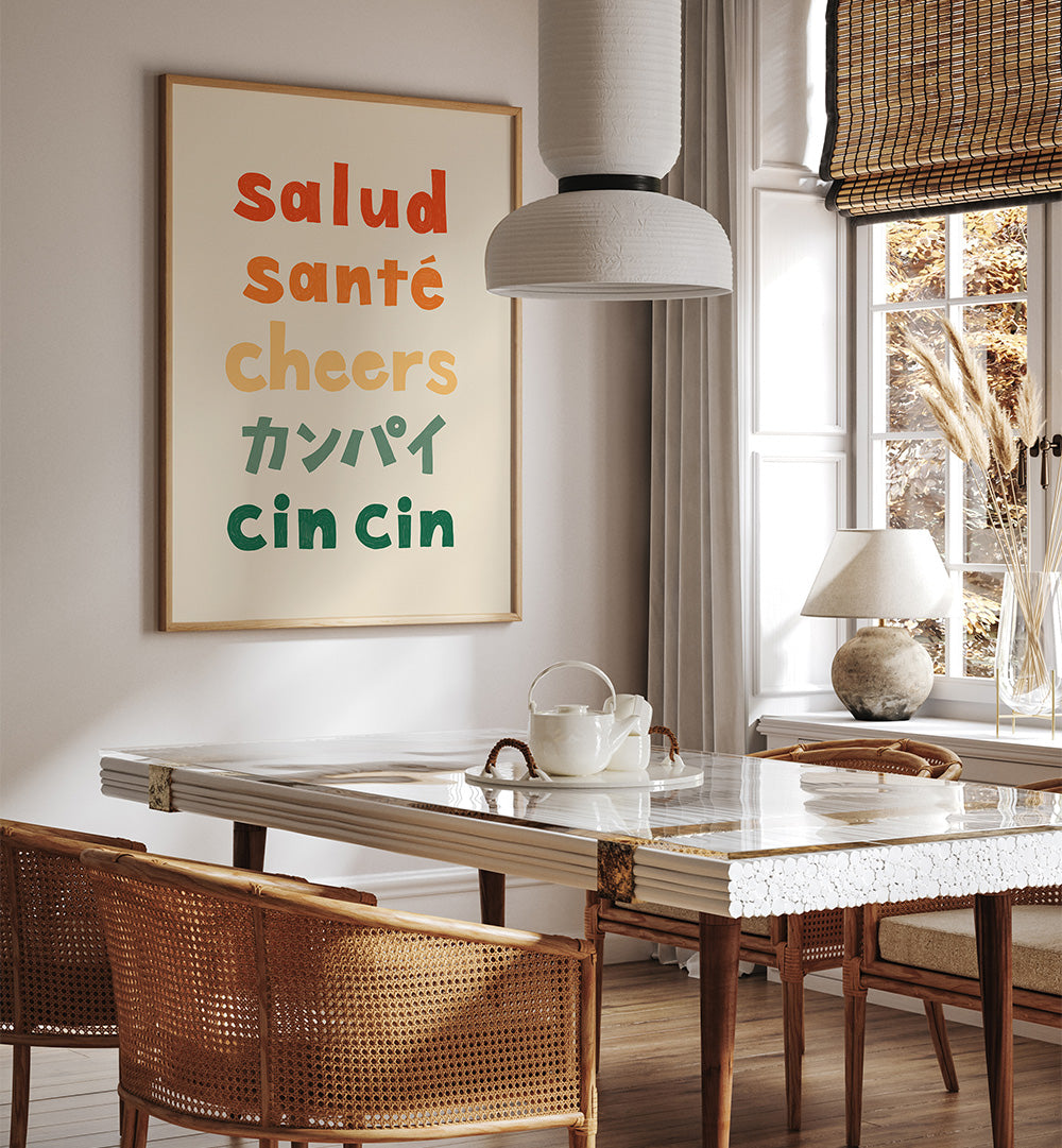 SALUD SANTÉ I , QUOTES & TYPOGRAPHY POSTERS