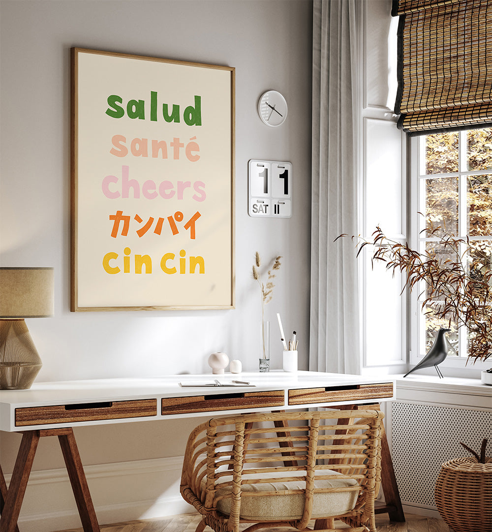 SALUD SANTÉ II , QUOTES & TYPOGRAPHY POSTERS