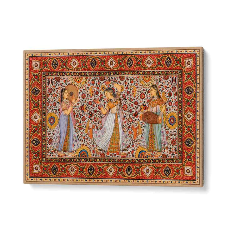 Samsara Symphony Indian art painting Artwork in Gallery Wrap