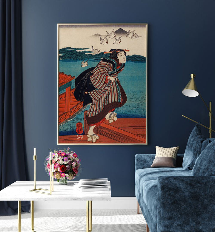 SANBASHI NO ONNA , VINTAGE PAINTINGS