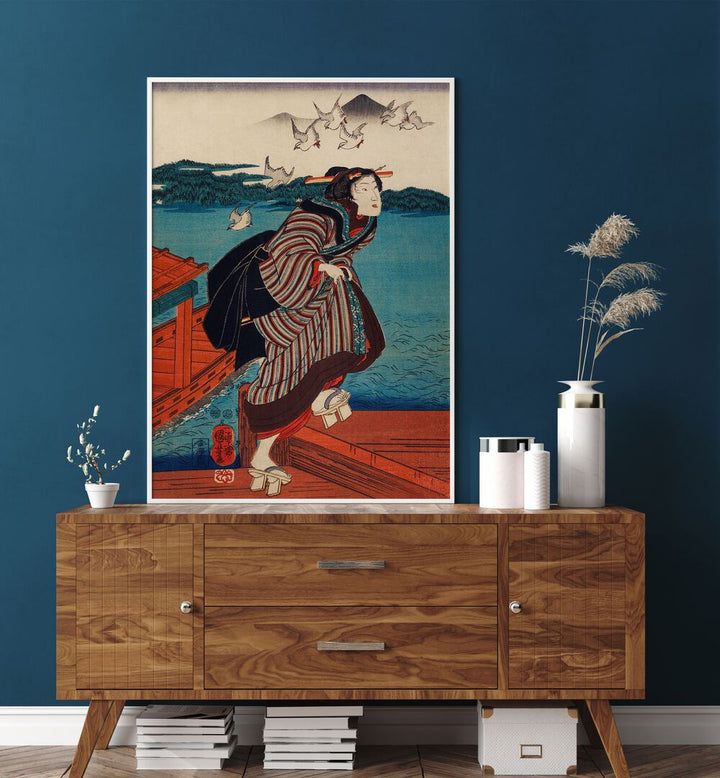 SANBASHI NO ONNA , VINTAGE PAINTINGS