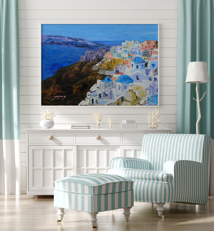 SANTORINI BLUE DOMES III
