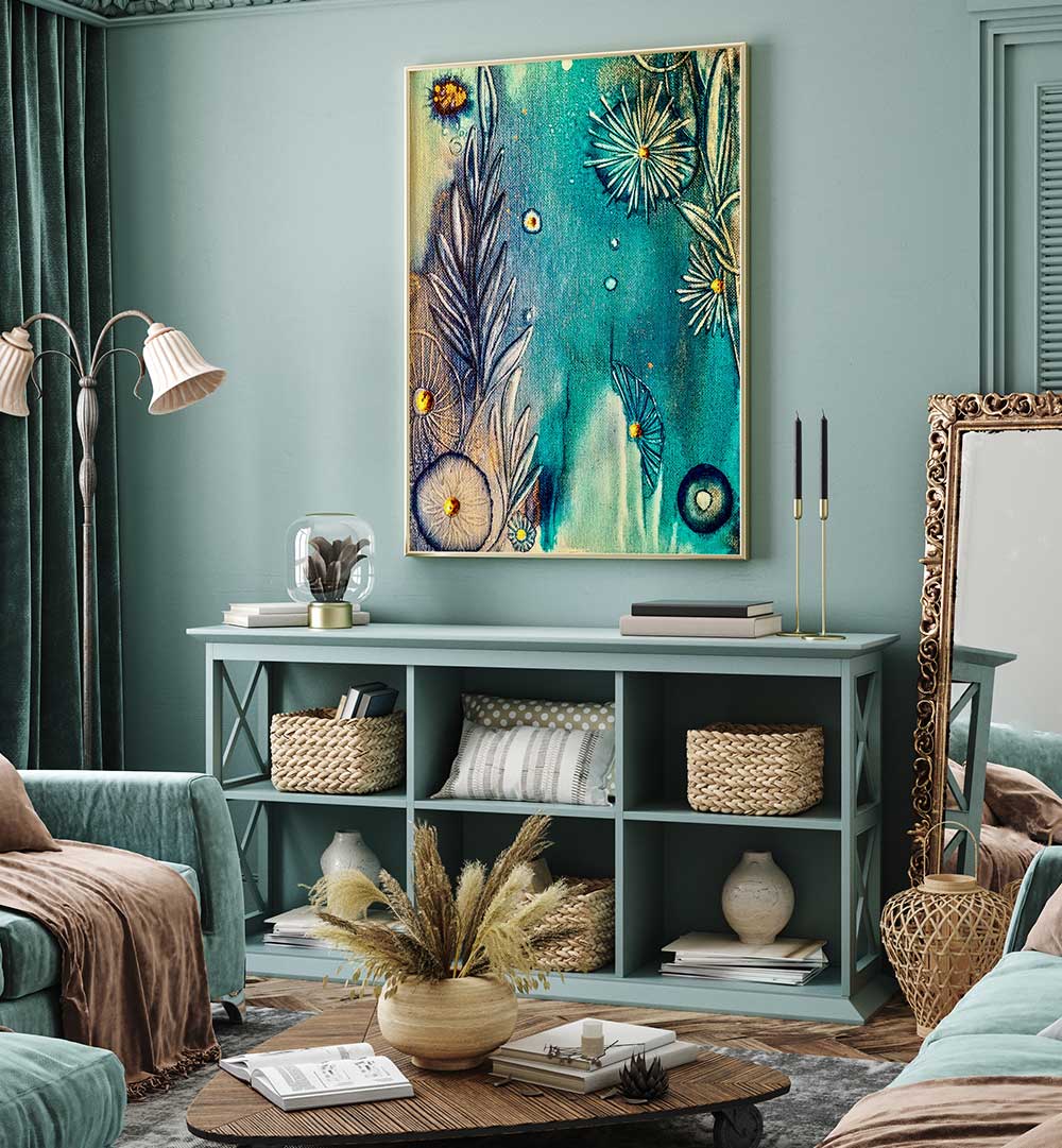 Vibrant SAPPHIRE REEF, BEACH PAINTINGS enhance your space with serene ocean-inspired beauty and tranquil vibes.
