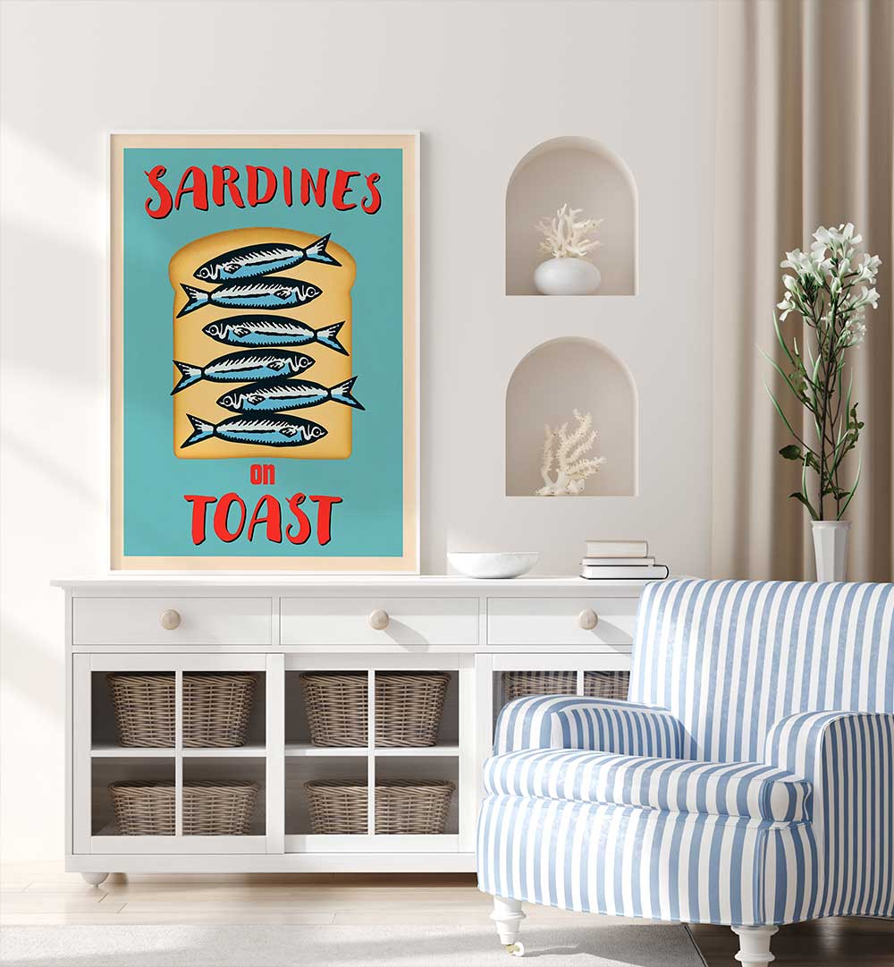 SARDINES ON TOAST , BAR & CAFE ART
