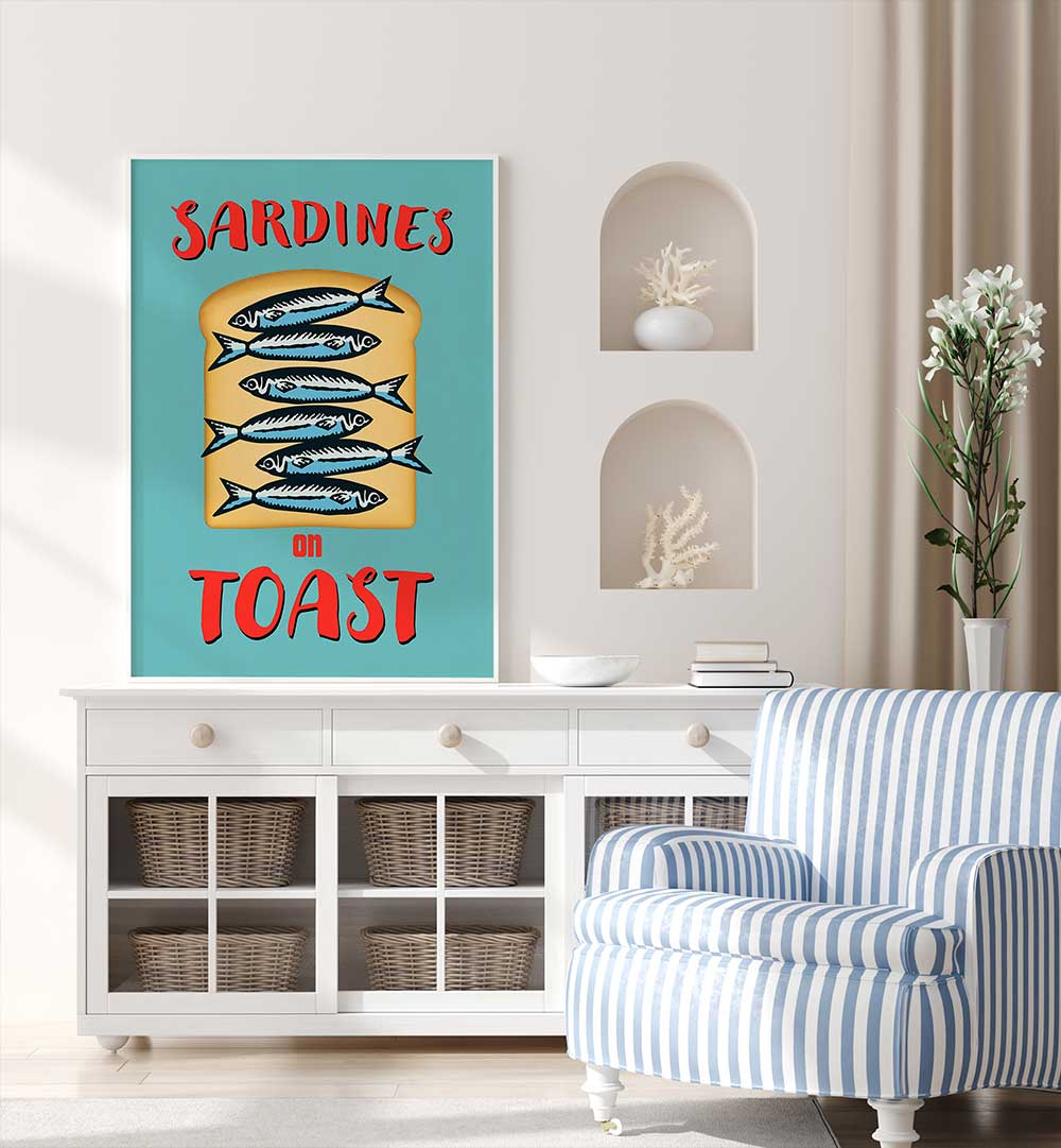 SARDINES ON TOAST II , BAR & CAFE ART