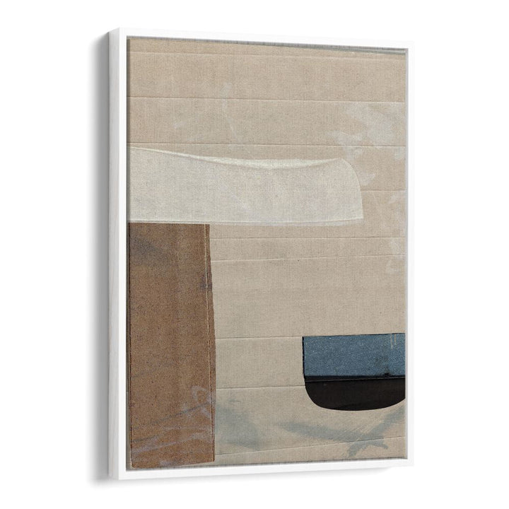 Sauna By Dan Hob day Abstract Art Artwork  in White Floater Frame