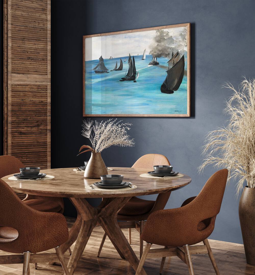 SEA VIEW, CALM WEATHER , VINTAGE PAINTINGS